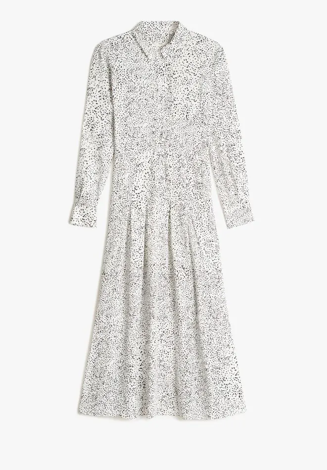 Hush Dresses Women Demi Shirt Dress Speckled Dots Ecru Hush Dresses Women Demi Shirt Dress Speckled Dots Ecru