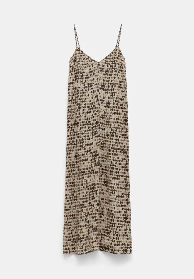 Hush Dresses Women Eloise Printed Maxi Slip Dress Contrast Mark Neutral Hush Dresses Women Eloise Printed Maxi Slip Dress Contrast Mark Neutral