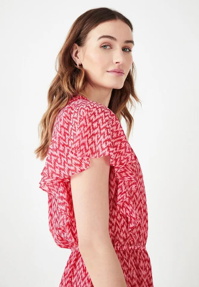 Hush Dresses Women Fifi Mini Dress Zig Zag Pinkred Hush Dresses Women Fifi Mini Dress Zig Zag Pinkred