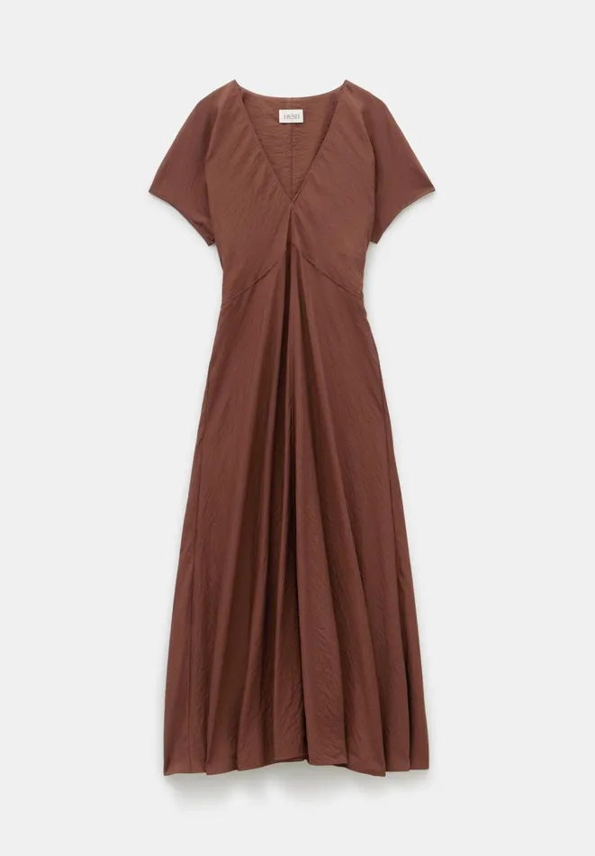Hush Dresses Women Grace V Neck Midaxi Dress Brown Hush Dresses Women Grace V Neck Midaxi Dress Brown