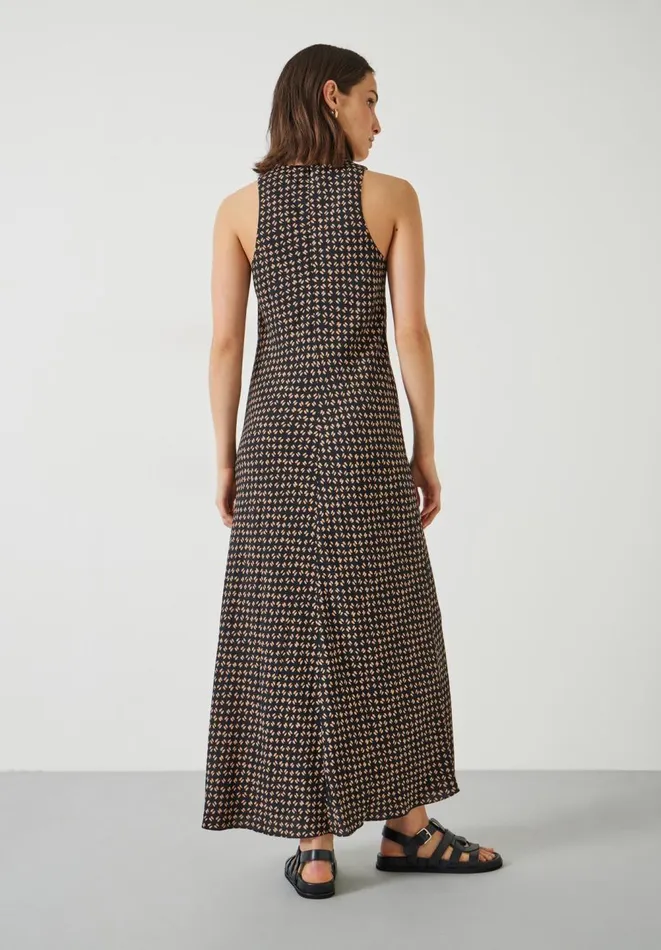 Hush Dresses Women Imani Maxi Dress Contrast Geo Brown Hush Dresses Women Imani Maxi Dress Contrast Geo Brown
