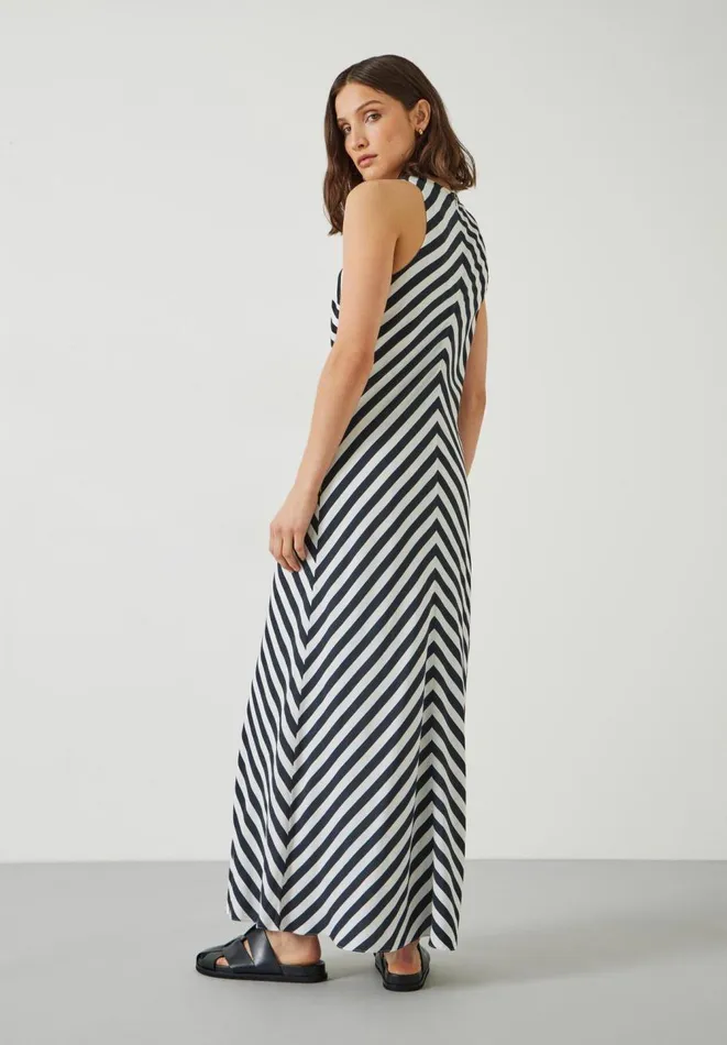 Hush Dresses Women Imani Stripe Maxi Dress Stripe Black Hush Dresses Women Imani Stripe Maxi Dress Stripe Black
