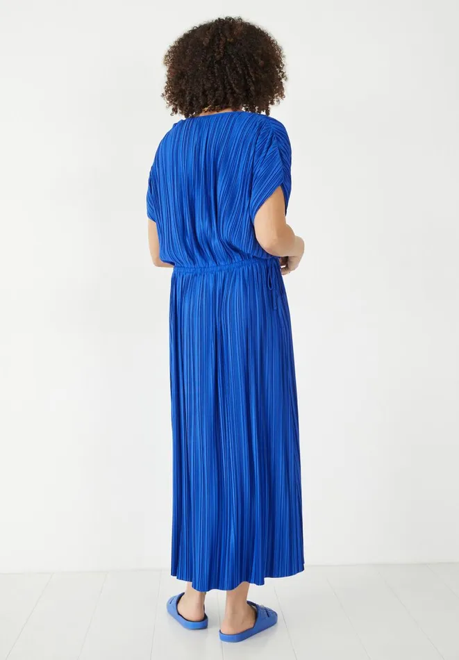 Hush Dresses Women Jodie Plisse Midi Dress Bright Blue Hush Dresses Women Jodie Plisse Midi Dress Bright Blue