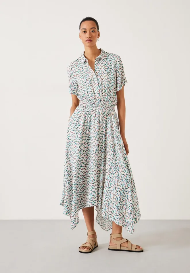 Hush Dresses Women Kensington Shirt Dress Digital Ikat Multi
