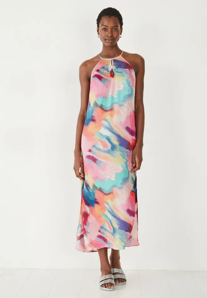 Hush Dresses Women Nazli Halter Midi Dress Multicolour Marble Hush Dresses Women Nazli Halter Midi Dress Multicolour Marble