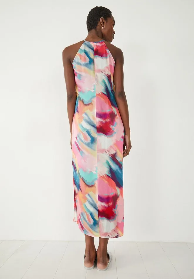 Hush Dresses Women Nazli Halter Midi Dress Multicolour Marble Hush Dresses Women Nazli Halter Midi Dress Multicolour Marble