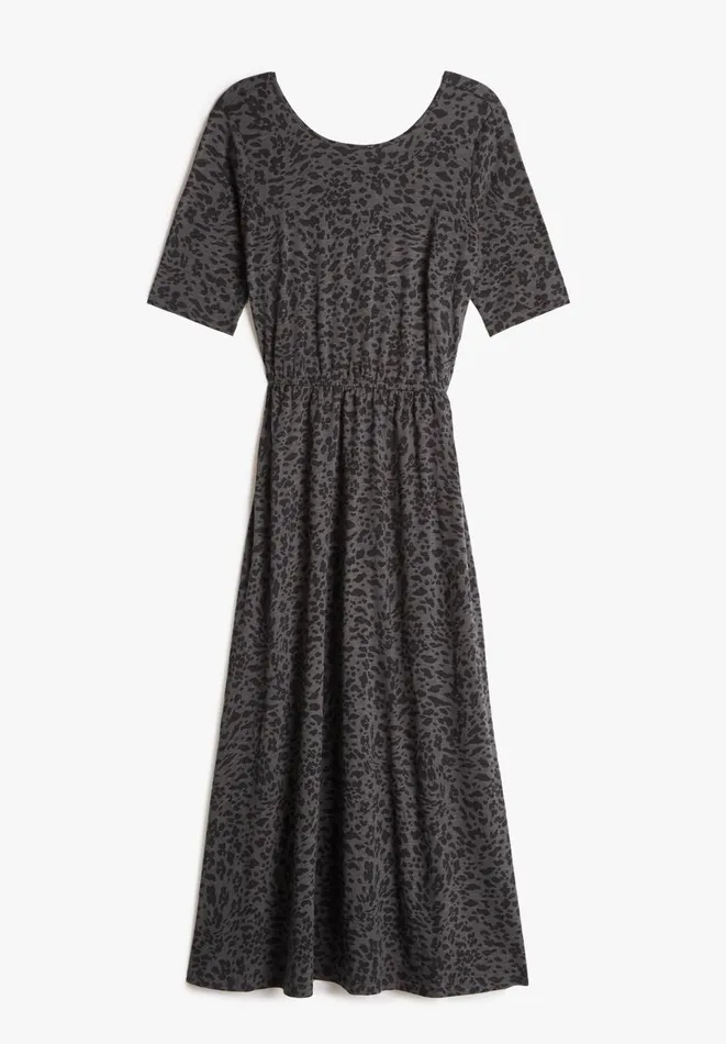 Hush Dresses Women Nelly Jersey Midi Dress Floral Animal Greyblack Hush Dresses Women Nelly Jersey Midi Dress Floral Animal Greyblack