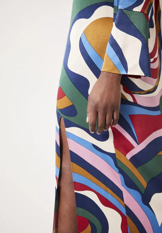 Hush Dresses Women Rita Split Maxi Dress Technicolour Swirl Hush Dresses Women Rita Split Maxi Dress Technicolour Swirl