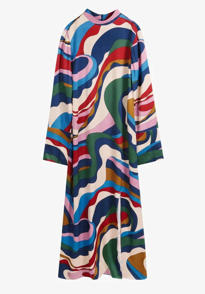 Hush Dresses Women Rita Split Maxi Dress Technicolour Swirl Hush Dresses Women Rita Split Maxi Dress Technicolour Swirl