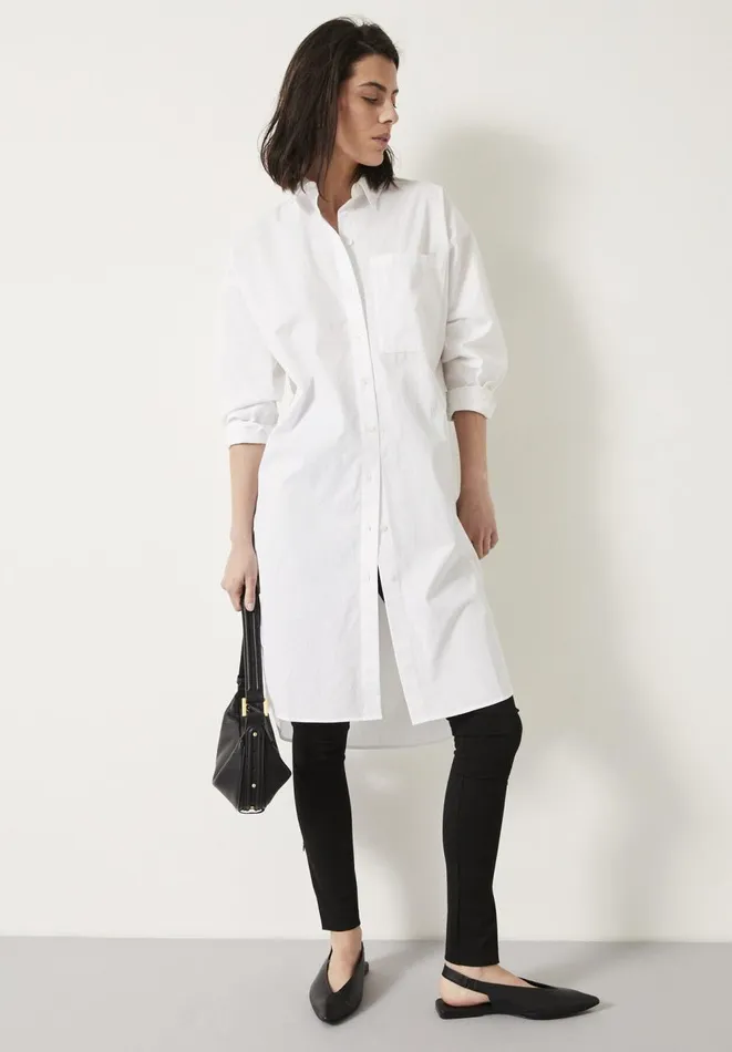 Hush Dresses Women Sahra Midi Shirt Dress White Hush Dresses Women Sahra Midi Shirt Dress White