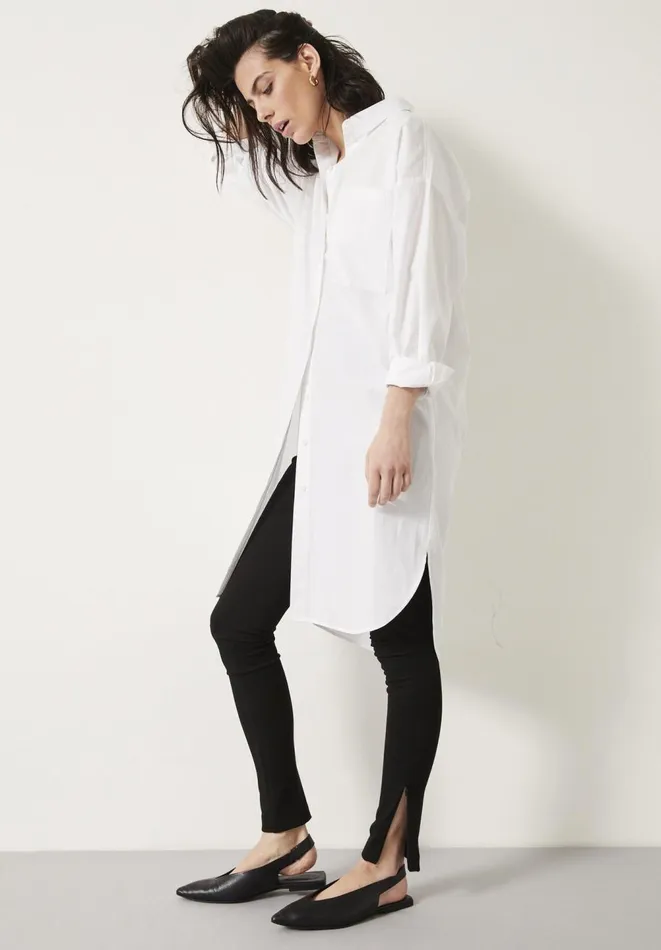 Hush Dresses Women Sahra Midi Shirt Dress White Hush Dresses Women Sahra Midi Shirt Dress White
