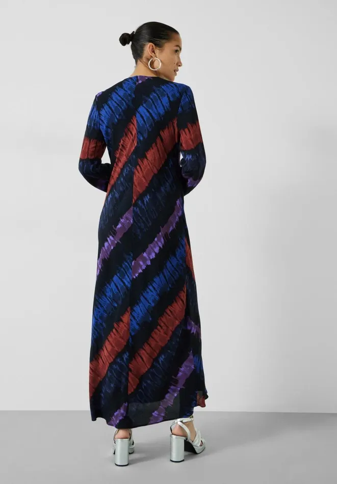 Hush Dresses Women Theia Printed Maxi Dress Tie Dye Stripes Hush Dresses Women Theia Printed Maxi Dress Tie Dye Stripes