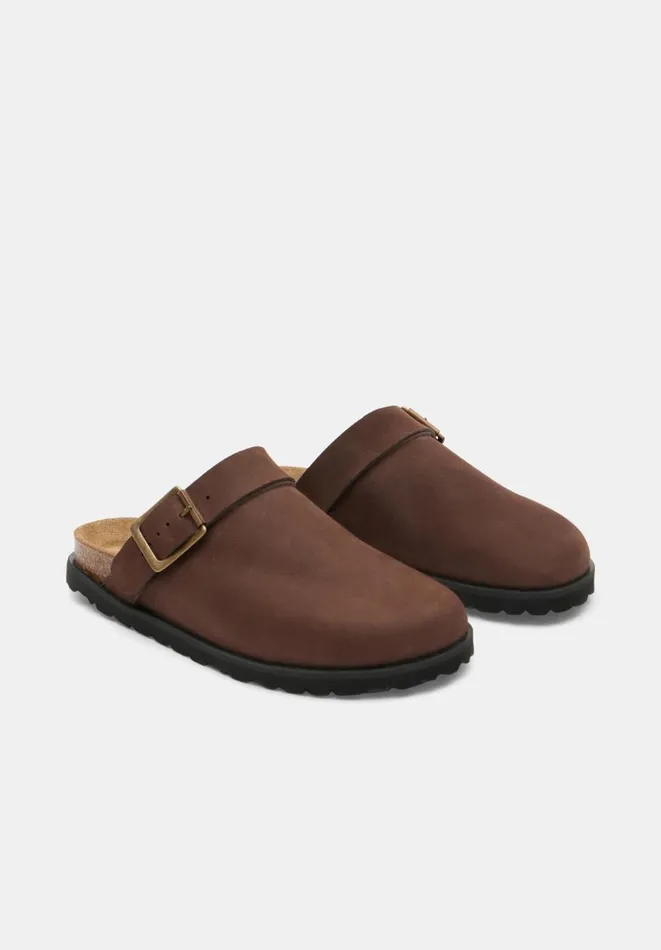 Hush Flats Women Lupita Mule Suede Clogs Chocolate Brown Hush Flats Women Lupita Mule Suede Clogs Chocolate Brown