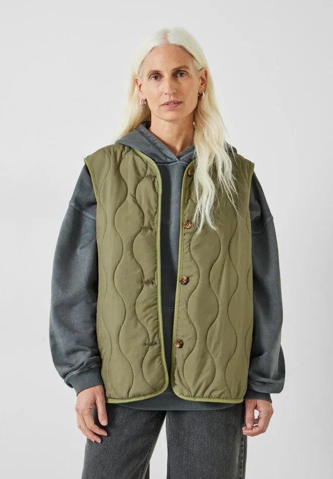 Hush Jackets and Coats Women Amanda Oversized 2 In 1 Parka Gilet Olive Hush Jackets and Coats Women Amanda Oversized 2 In 1 Parka Gilet Olive
