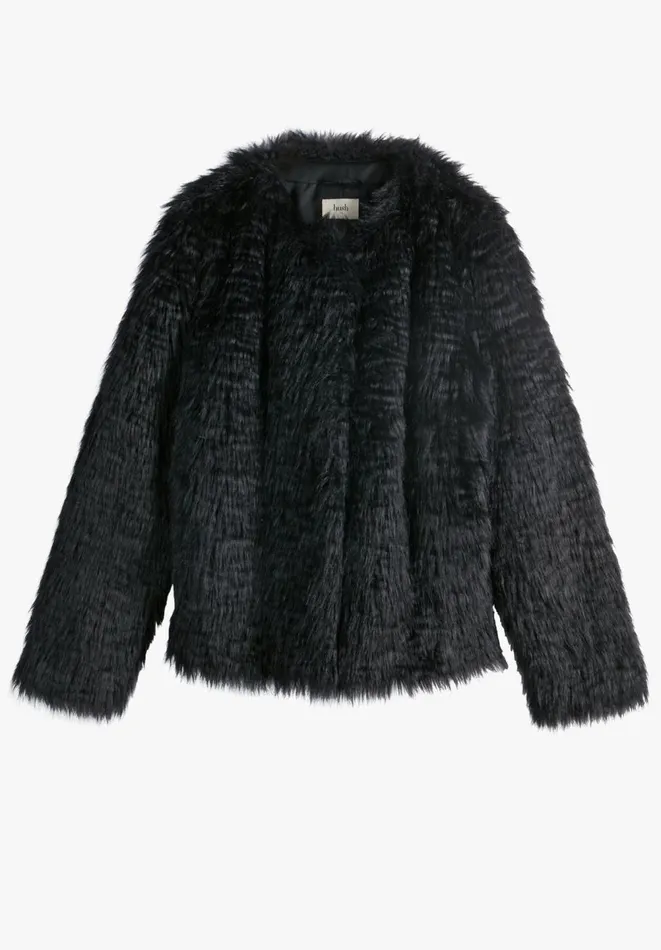Hush Jackets and Coats Women Dita Short Faux Fur Coat Black Hush Jackets and Coats Women Dita Short Faux Fur Coat Black