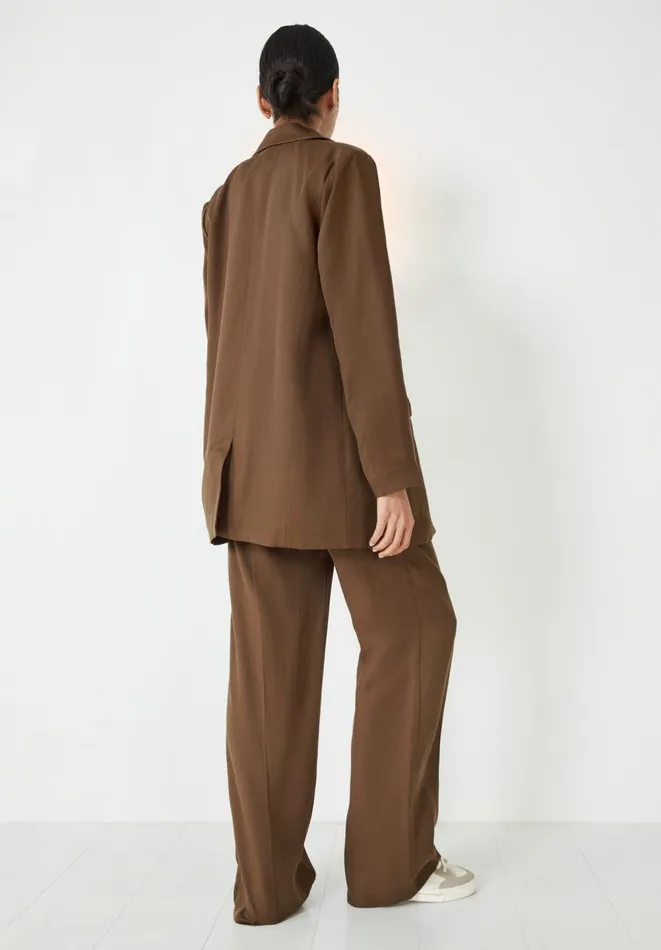 Hush Jackets and Coats Women Emelia Single Breasted Blazer Brown Hush Jackets and Coats Women Emelia Single Breasted Blazer Brown