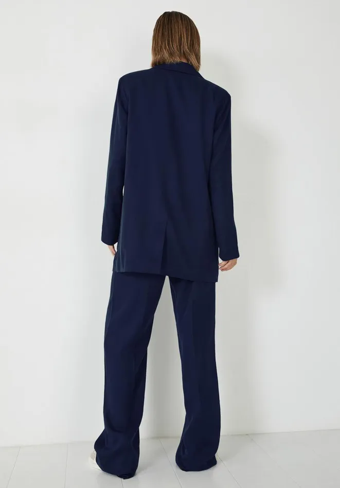 Hush Jackets and Coats Women Emelia Single Breasted Blazer Navy Blue Hush Jackets and Coats Women Emelia Single Breasted Blazer Navy Blue