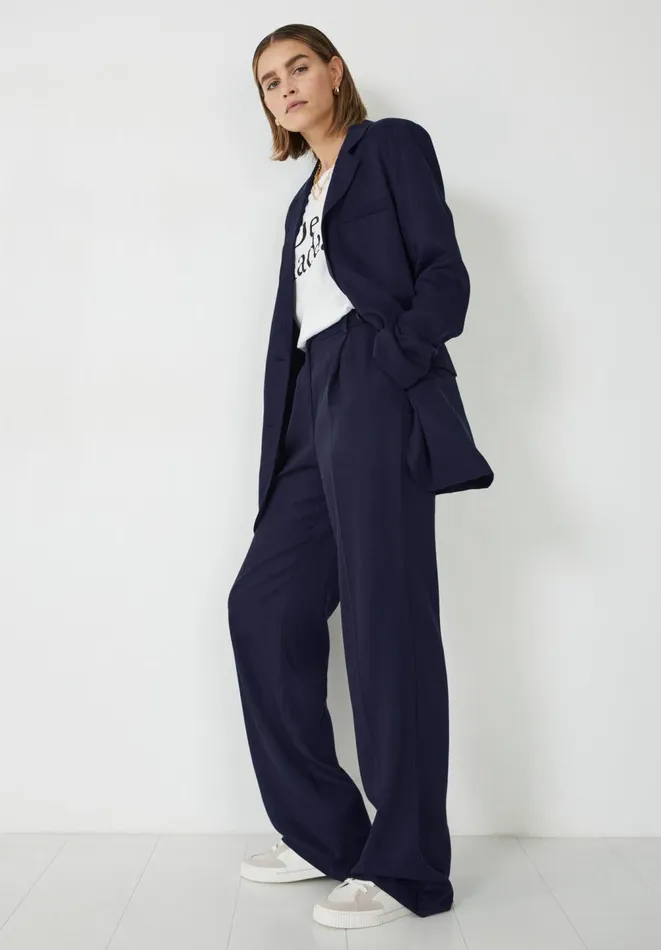 Hush Jackets and Coats Women Emelia Single Breasted Blazer Navy Blue Hush Jackets and Coats Women Emelia Single Breasted Blazer Navy Blue