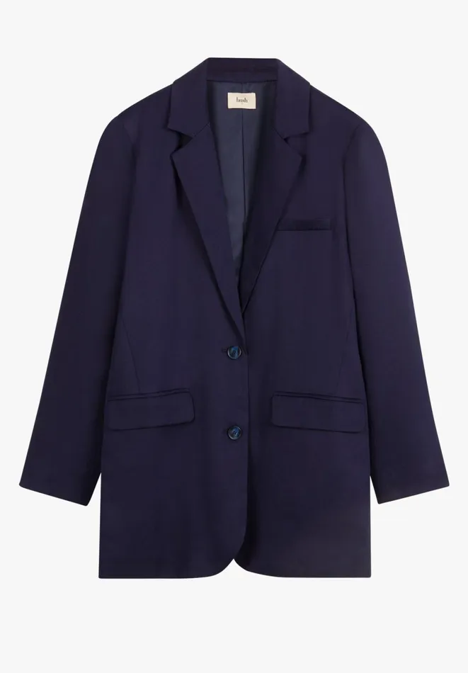 Hush Jackets and Coats Women Emelia Single Breasted Blazer Navy Blue Hush Jackets and Coats Women Emelia Single Breasted Blazer Navy Blue