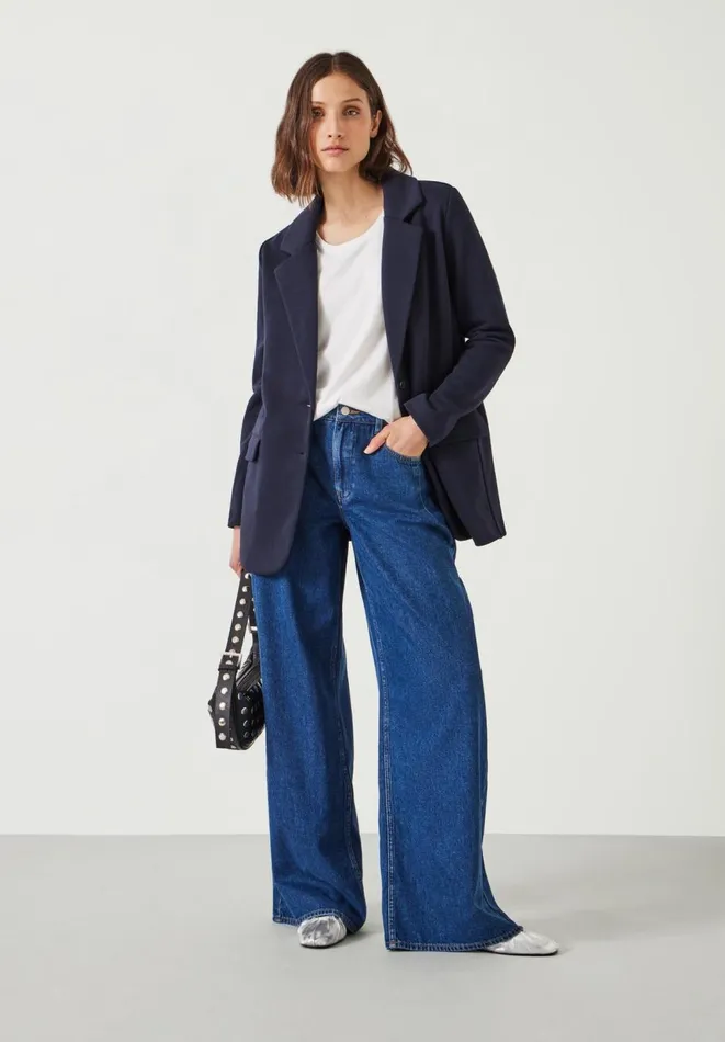 Hush Jackets and Coats Women Emery Jersey Blazer Navy Hush Jackets and Coats Women Emery Jersey Blazer Navy