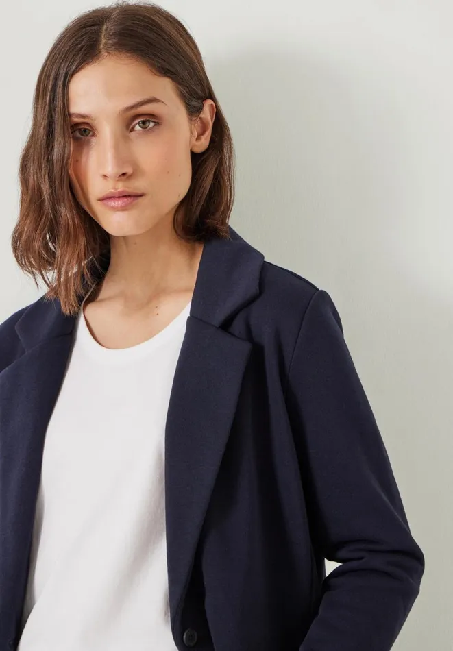 Hush Jackets and Coats Women Emery Jersey Blazer Navy Hush Jackets and Coats Women Emery Jersey Blazer Navy