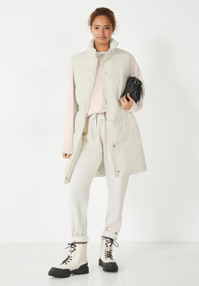 Hush Jackets and Coats Women Linden Padded Gilet Ecru