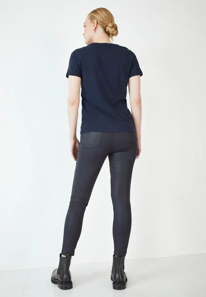 Hush Jeans Women Coated Jeans Midnight Navy Hush Jeans Women Coated Jeans Midnight Navy