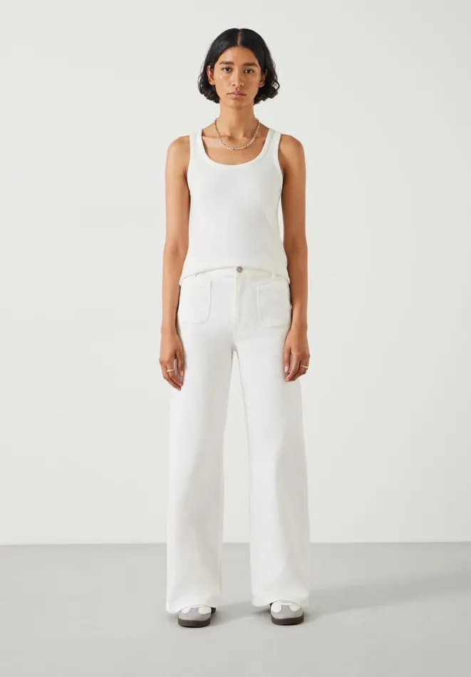 Hush Jeans Women Rowan Flared Jeans White