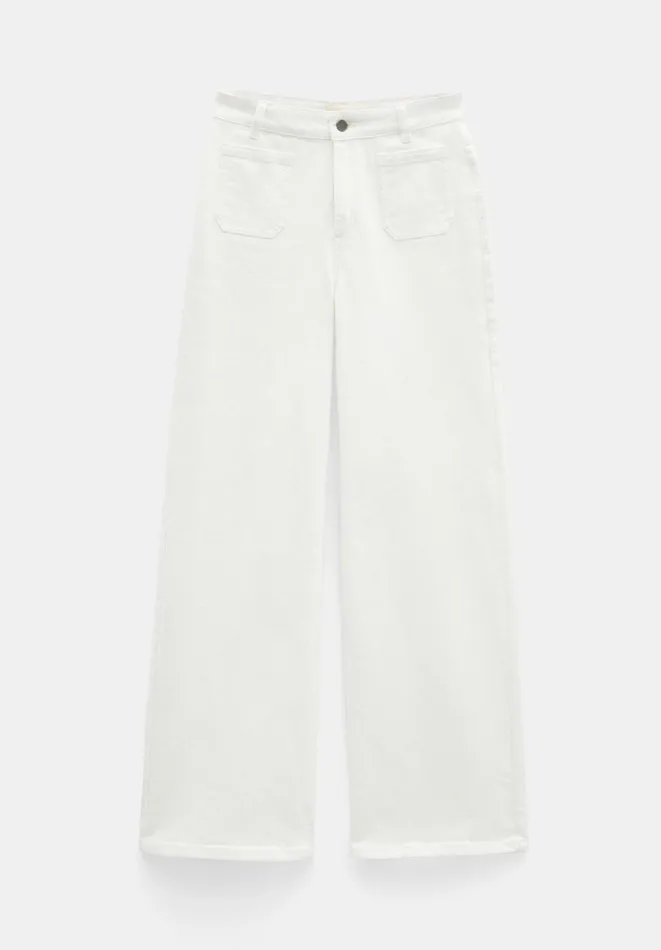 Hush Jeans Women Rowan Flared Jeans White