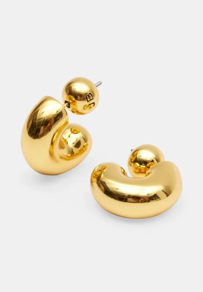 Hush Jewellery Women Jenny Bird Small Tome Hoop Earrings Gold