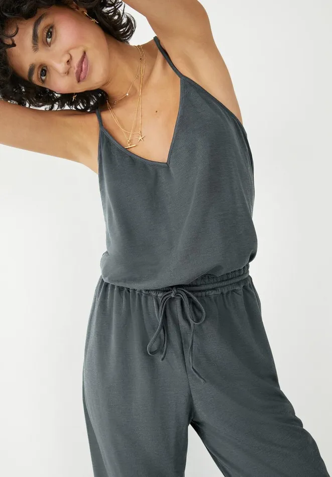 Hush Jumpsuits Women Jodie Racer Back Jumpsuit Washed Black Hush Jumpsuits Women Jodie Racer Back Jumpsuit Washed Black