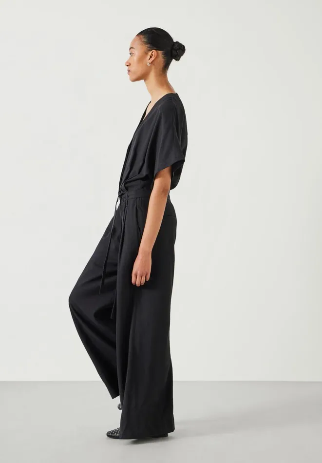 Hush Jumpsuits Women Marie Pleat Jumpsuit Black Hush Jumpsuits Women Marie Pleat Jumpsuit Black