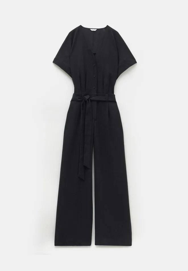 Hush Jumpsuits Women Marie Pleat Jumpsuit Black Hush Jumpsuits Women Marie Pleat Jumpsuit Black