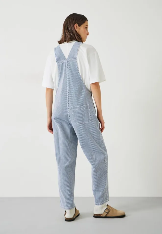 Hush Jumpsuits Women Wilder Striped Dungarees Blue White