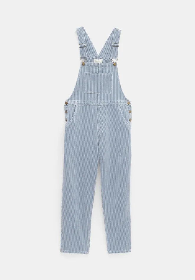 Hush Jumpsuits Women Wilder Striped Dungarees Blue White