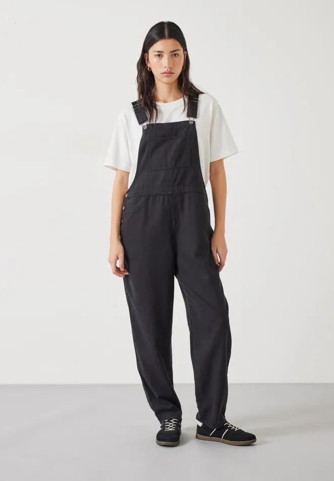 Hush Jumpsuits Women Wilma Dungarees Washed Black