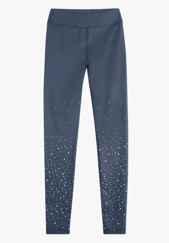 Hush Pyjamas and Nightwear Women Gettie Star Leggings Midnight Navy Silver Star