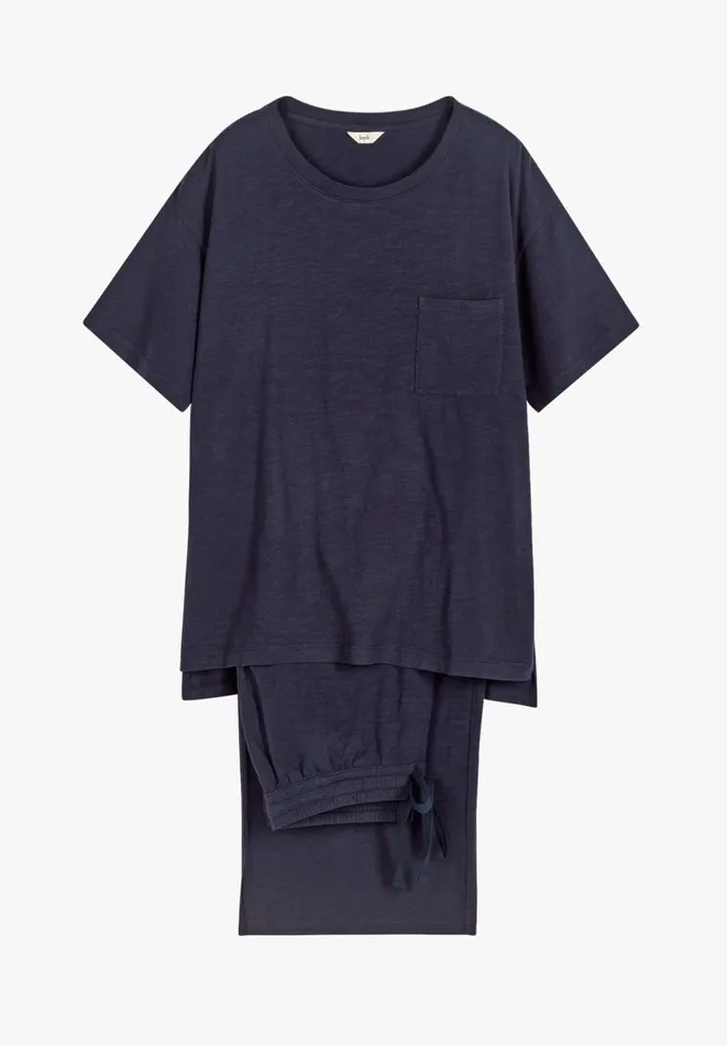 Hush Pyjamas and Nightwear Women Mila Cotton Culotte Pyjamas Midnight Navy