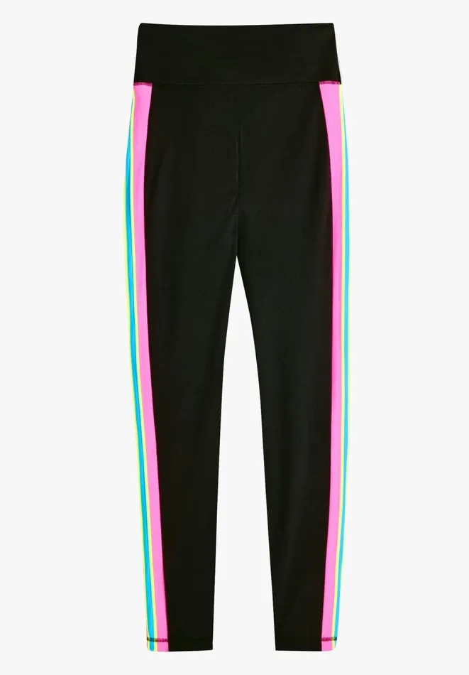 Hush Pyjamas and Nightwear Women Rebecca Striped Gym Leggings Black Multi Hush Pyjamas and Nightwear Women Rebecca Striped Gym Leggings Black Multi