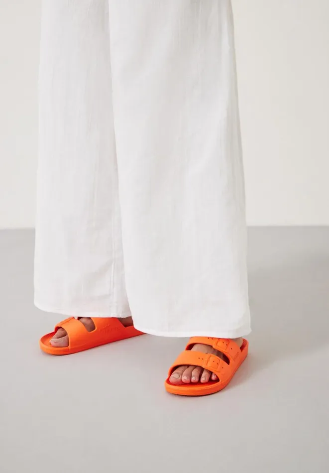 Hush Sandals Women Freedom Moses Slides Neon Orange Hush Sandals Women Freedom Moses Slides Neon Orange