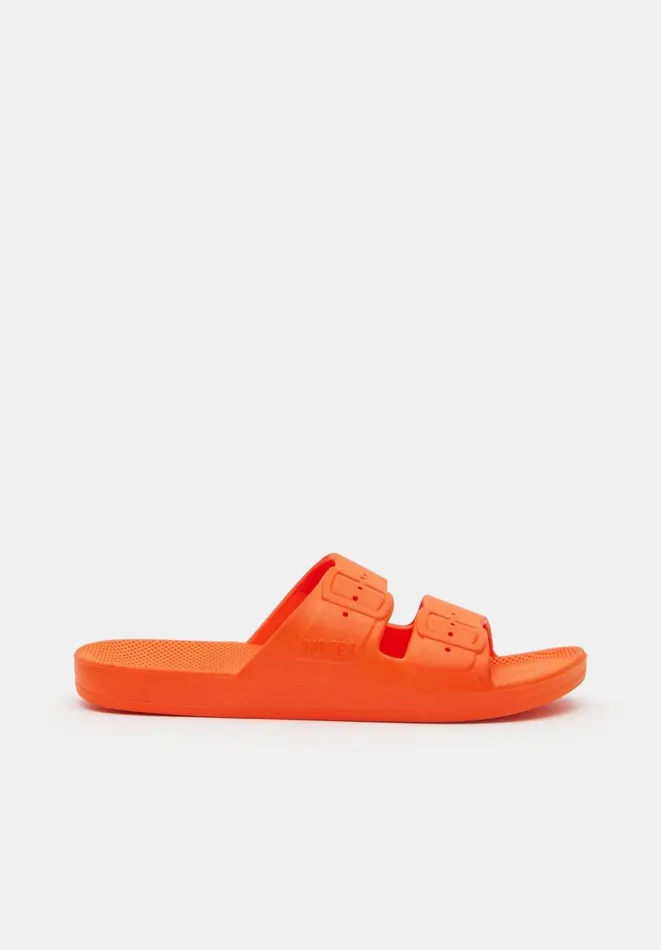 Hush Sandals Women Freedom Moses Slides Neon Orange Hush Sandals Women Freedom Moses Slides Neon Orange