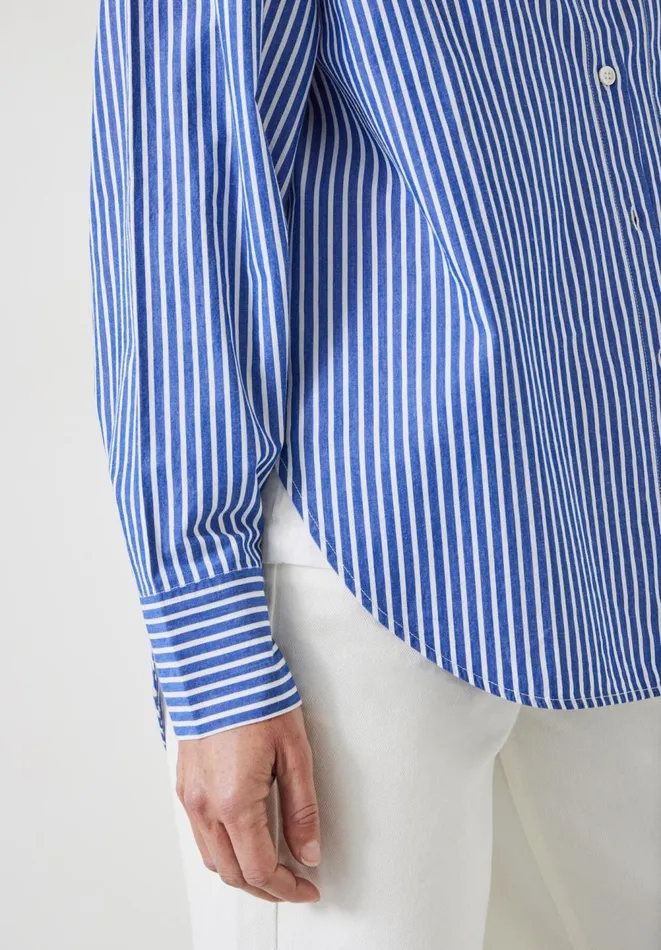 Hush Shirts and Blouses Women Indy Oversized Stripe Shirt Bluewhite Stripe Hush Shirts and Blouses Women Indy Oversized Stripe Shirt Bluewhite Stripe