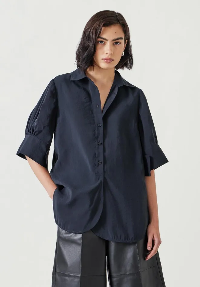Hush Shirts and Blouses Women Laila Short Sleeve Shirt Black