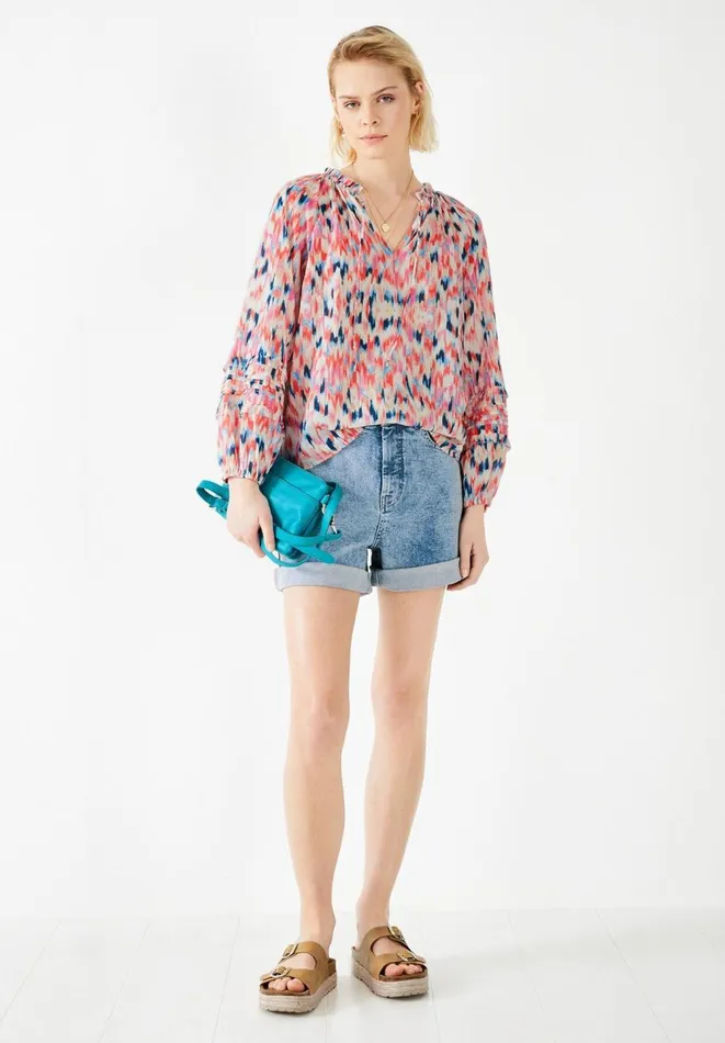 Hush Shirts and Blouses Women Maisie Blouse Ikat Multi Hush Shirts and Blouses Women Maisie Blouse Ikat Multi