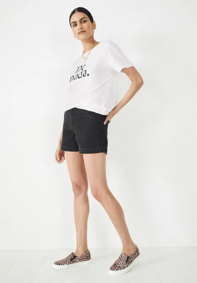 Hush Shorts Women Cara Denim Shorts Washed Black Hush Shorts Women Cara Denim Shorts Washed Black