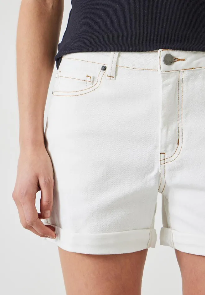 Hush Shorts Women Stretch Denim Shorts White Hush Shorts Women Stretch Denim Shorts White