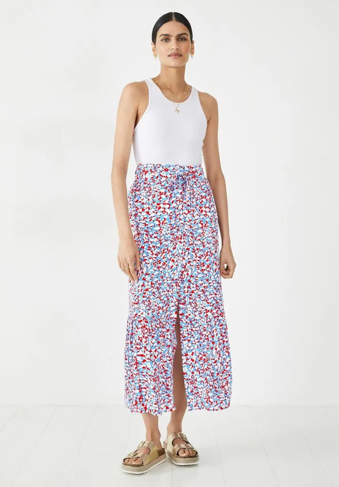 Hush Skirts Women Albany Belted Maxi Skirt Animal Mark Floral