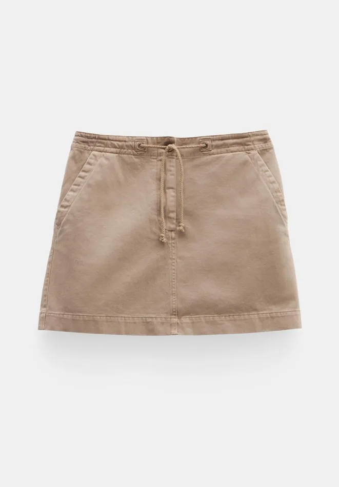 Hush Skirts Women Deia Utility Mini Skirt Darker Beige Hush Skirts Women Deia Utility Mini Skirt Darker Beige