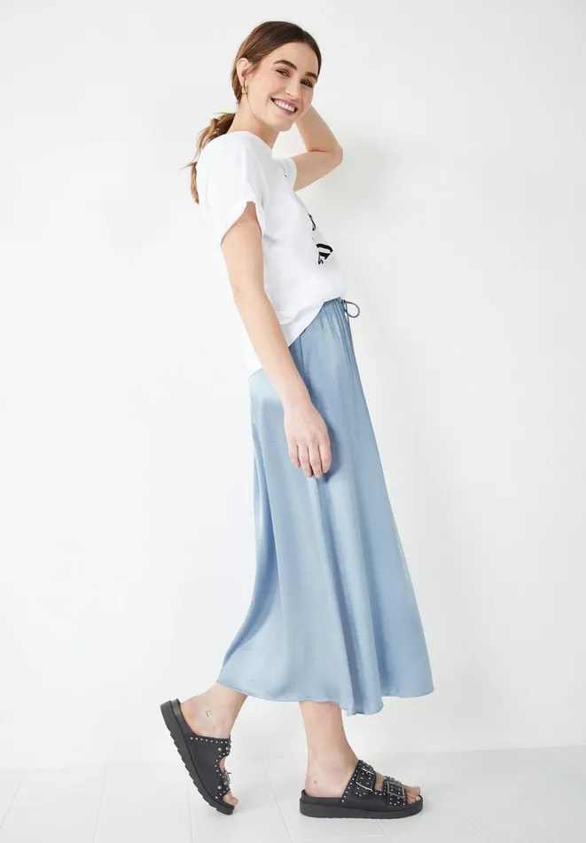 Hush Skirts Women Hope Tie Waist Skirt Dove Blue