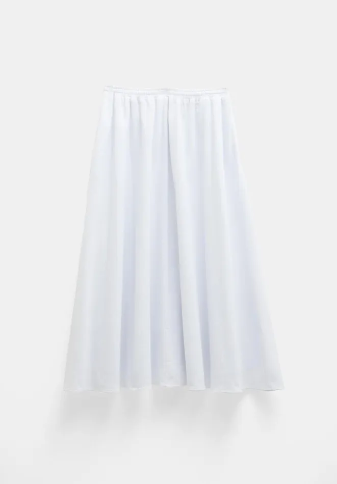 Hush Skirts Women Ishani Maxi Textured Skirt White Hush Skirts Women Ishani Maxi Textured Skirt White